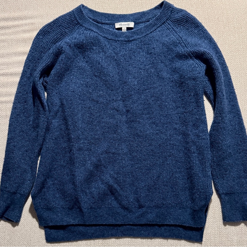 MADEWELL Blue Knit Sweater